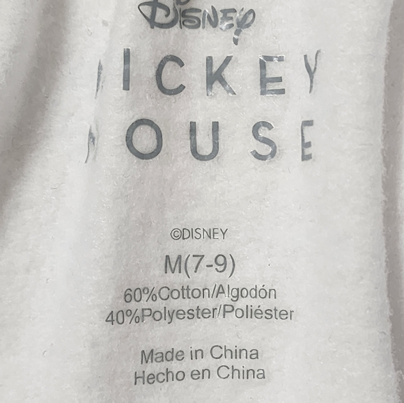 Disney Mickey Mouse Happiness Star Fleece Sweatpants sz M white - Picture 7 of 11